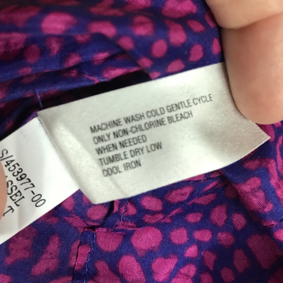 Gap S sleeveless silk blend top purple - Picture 6 of 6